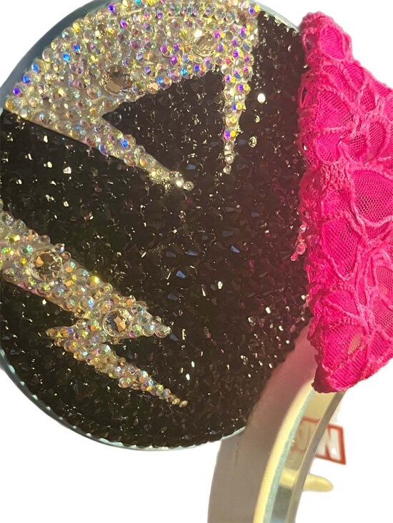 Disney Parks Spider-Gwen Inspired Rhinestone Ears Custom Hand Embellished OOAK main image 3